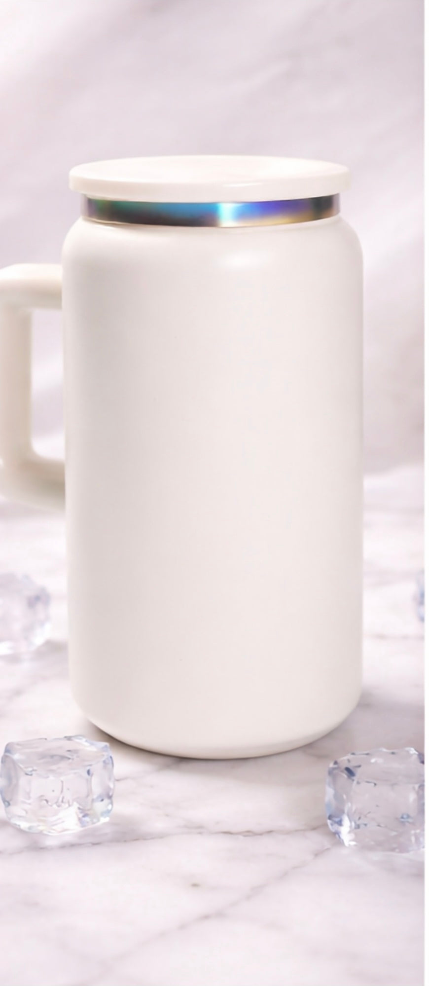 16 oz stainless steel cup with handle