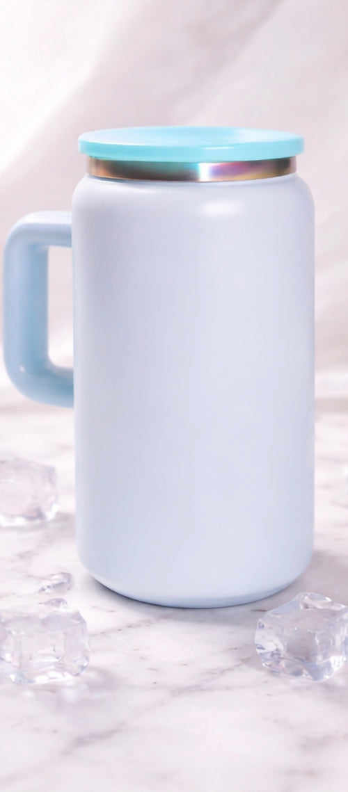 16 oz stainless steel cup with handle